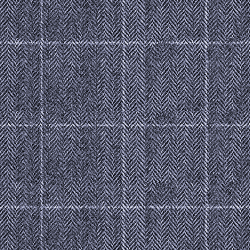 Blue Tweed Check Bow